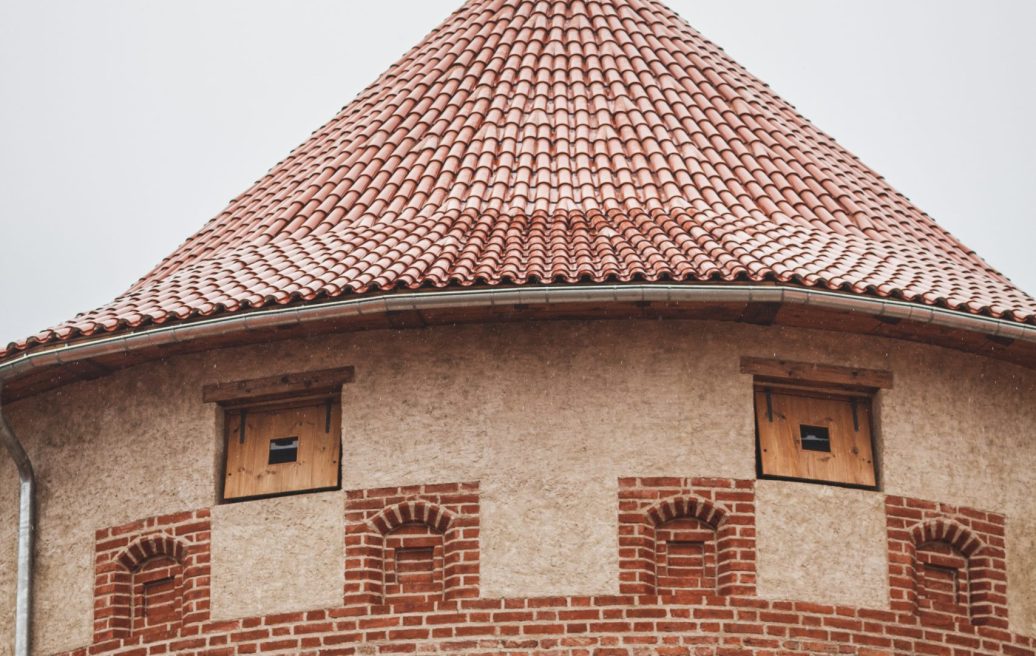 Bauskas castle tower spire