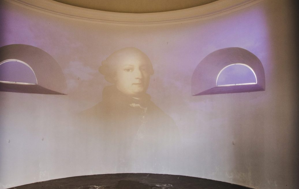 The interior of the building of the mausoleum of the Vietinghoff Family