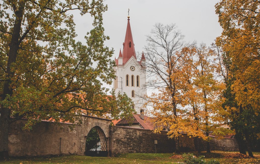 View of St. John’s Church in Cēsis