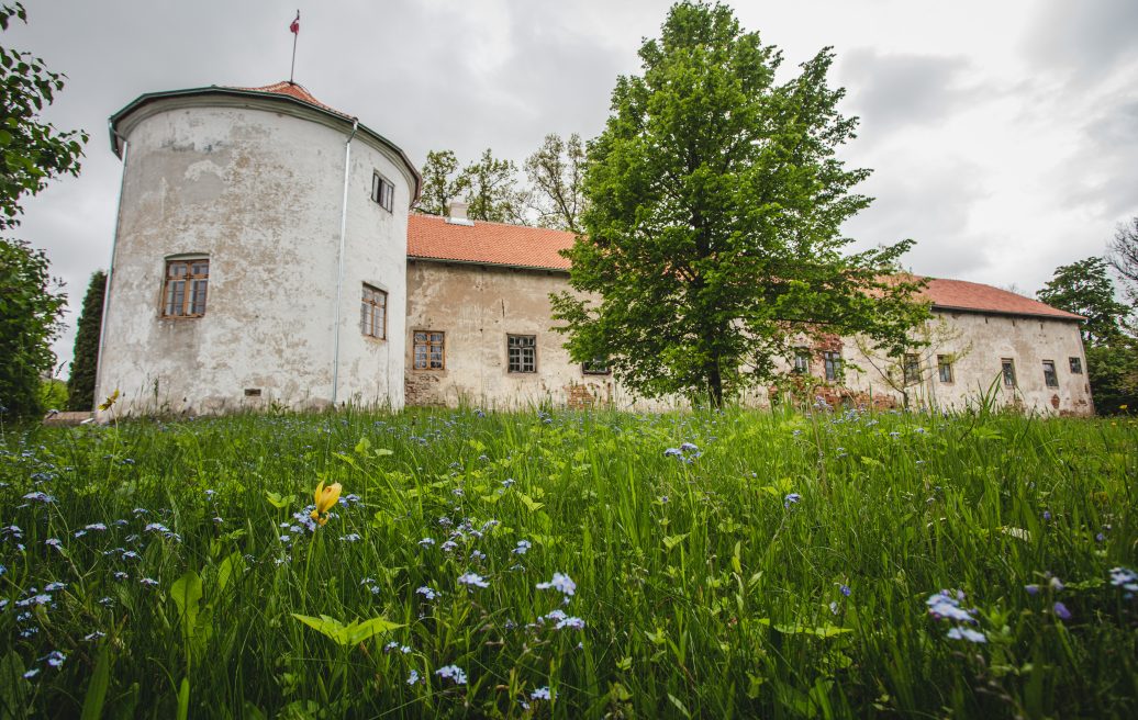 Alsungas pils ainavā