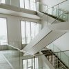 The white stairwell of the Vizium Science Center