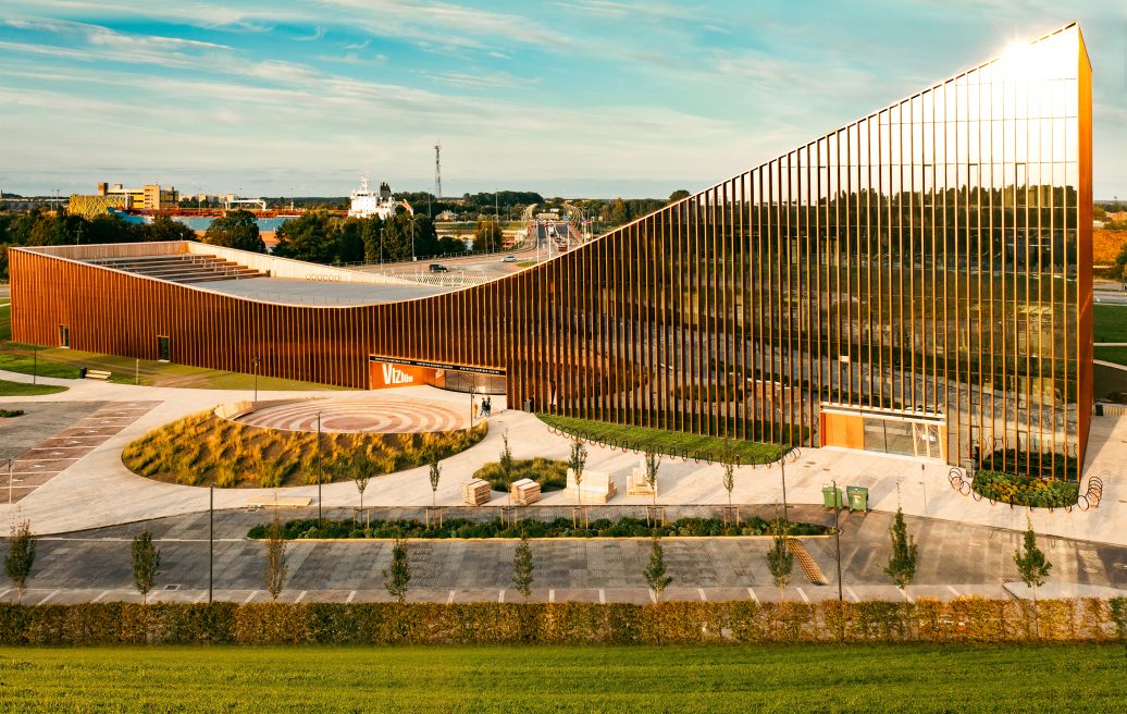 Zinātnes centrs Vizium no putna lidojuma