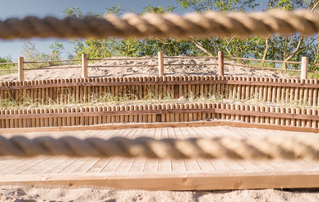 The beach dunes of the historical center of Liepāja