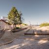 The paths built by the beach of the historical center of Liepāja for the convenience of visitors