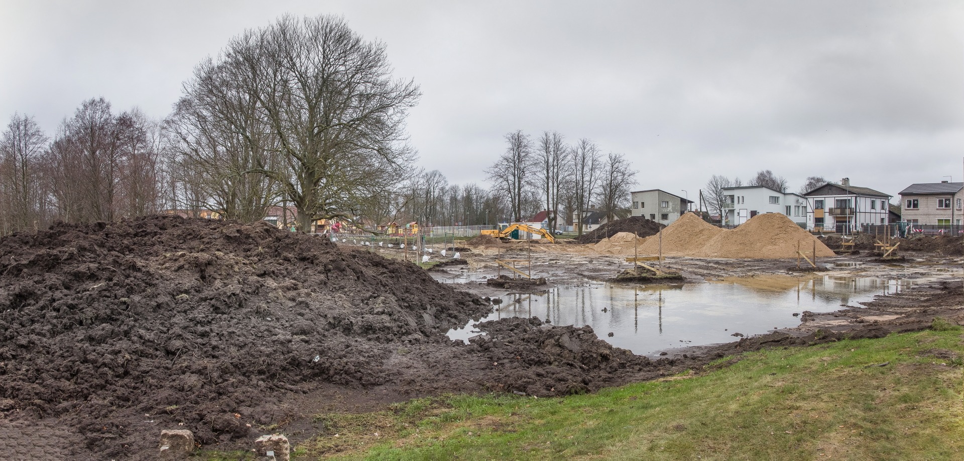 Gāliņciema bibliotēkas ēkas vieta pirms izbūves
